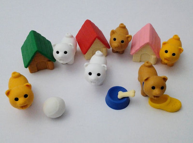 画像2: 131120 子犬消しゴム《ゆうパケットNG》 (2)