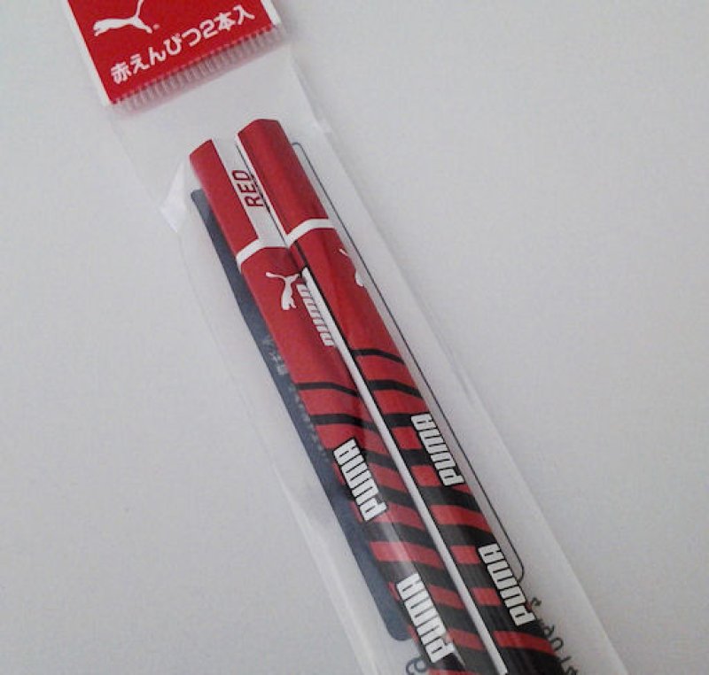 画像1: 140111 PUMA 赤鉛筆２本セット《ゆうパケットOK》 (1)