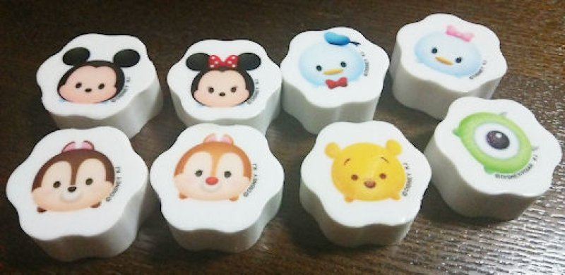 画像1: 151017 ディズニーツムツム ダイカットつみあげ消しゴム《ゆうパケットOK》 (1)