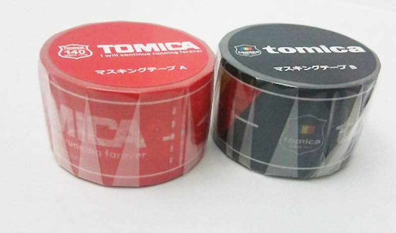 画像1: 160723 トミカステーショナリーシリーズ マスキングテープ《ゆうパケットOK》 (1)