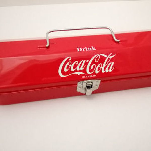 画像1: 180306 コカ・コーラ ツールボックス型缶ペンケース《ゆうパケットNG》 (1)