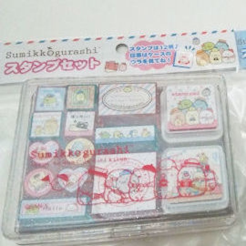 画像1: 171114 すみっコぐらし おへやのすみでたびきぶんシリーズ スタンプセット《ゆうパケットNG》 (1)