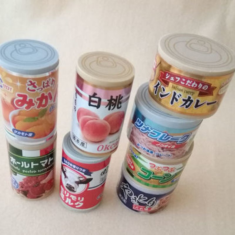 画像1: 180722 おもしろい香り付 缶詰消しゴム《ゆうパケットOK》 (1)