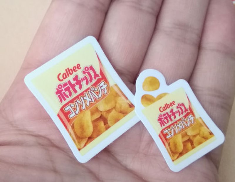画像1: 180916　おやつマーケット　クリアフレークシール＜ゆうパケットＯＫ＞ (1)