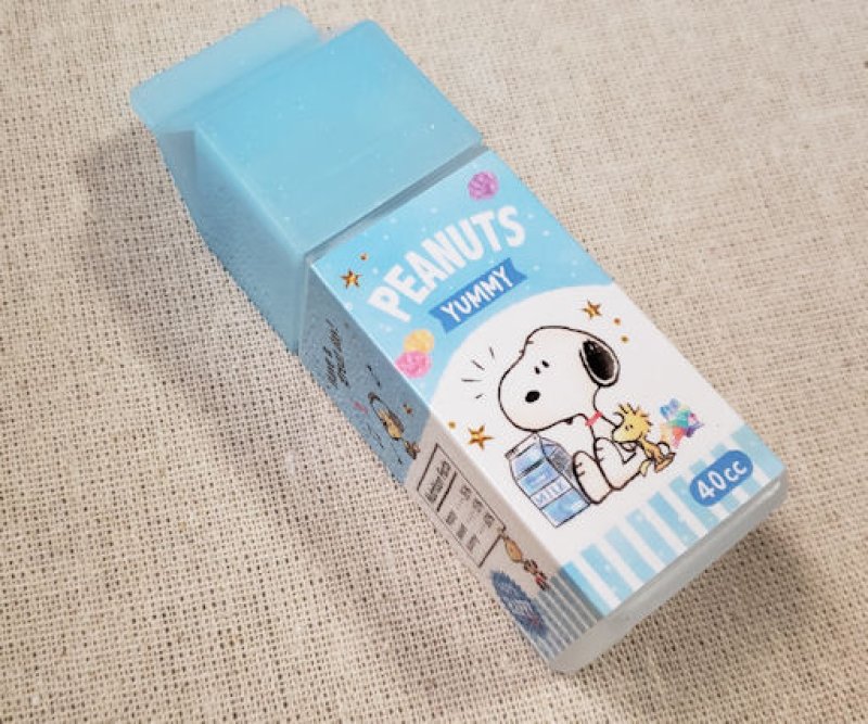 画像1: 190818　SNOOPY　summer トータルステーショナリーシリーズ　牛乳パック型水のり＜ゆうパケットOK> (1)