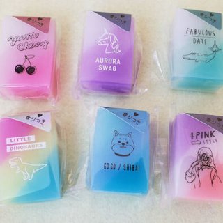 201227 new窓あき2カラー消しゴム《ゆうパケットOK》 - たんたん
