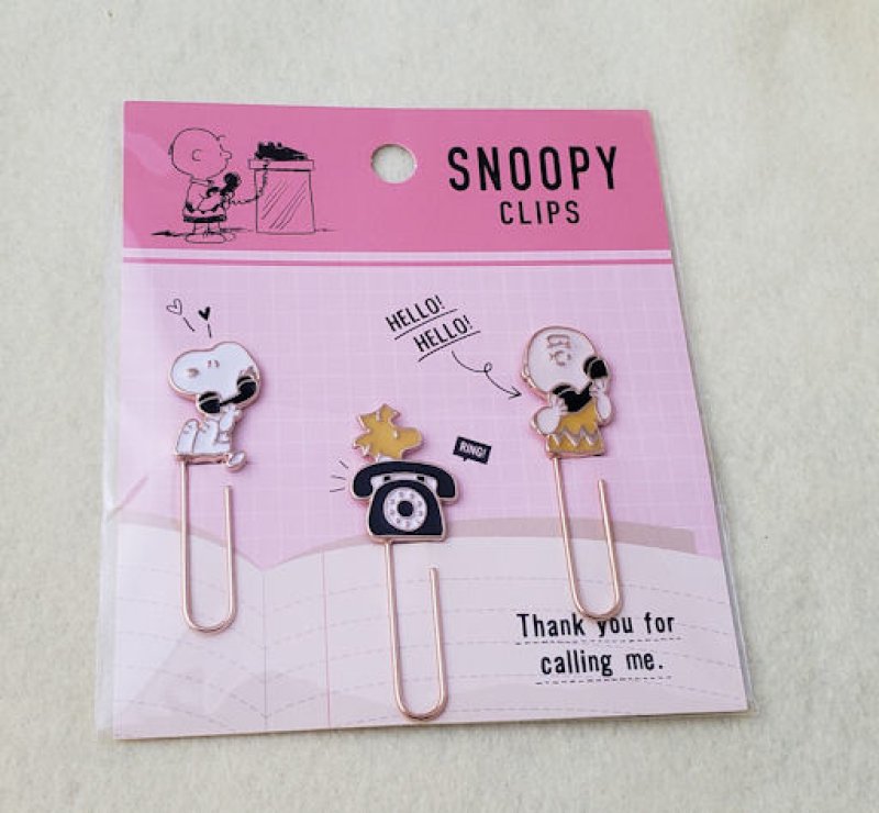 画像1: 200211　SNOOPY クリップセット＜ゆうパケットOK> (1)