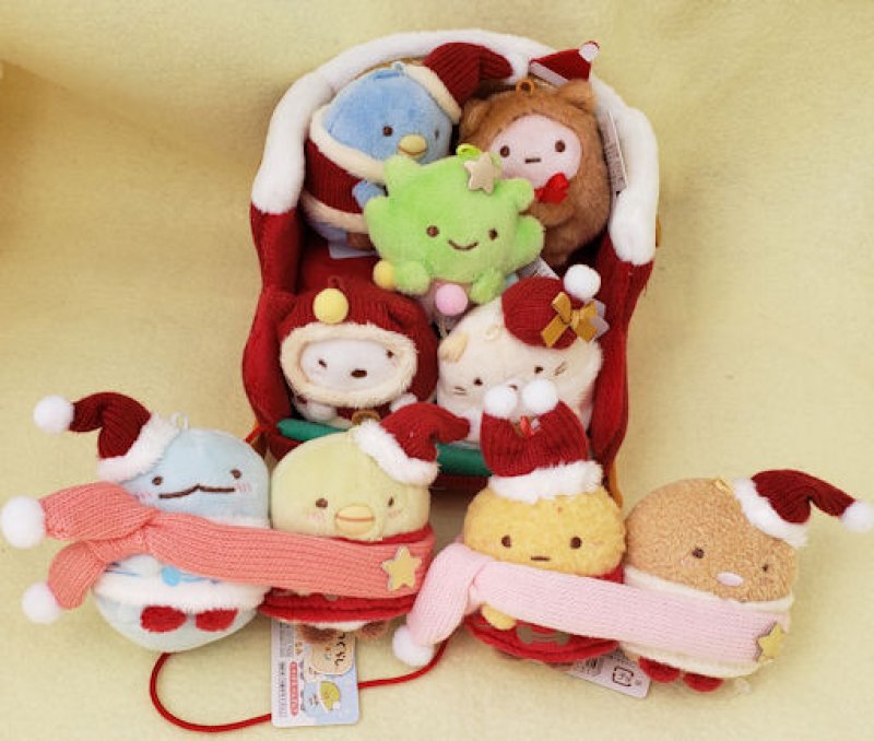 画像1: 201203　すみっコぐらし　2020　Ｘ’ｍａｓぬいぐるみｇｏｏｄｓ＜ゆうパケットＮＧ＞ (1)