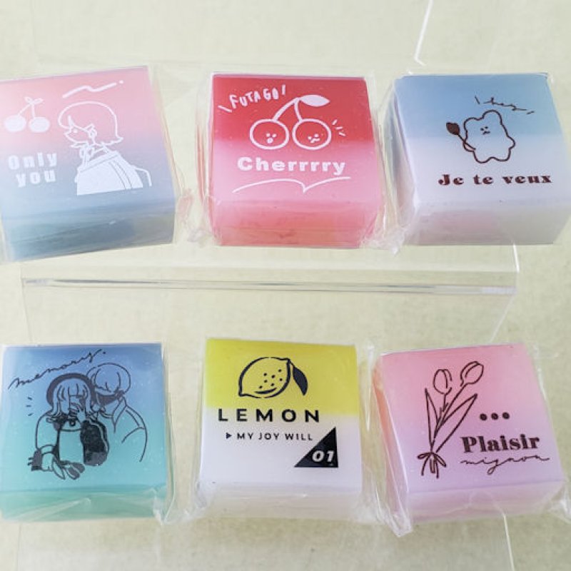 画像1: 210131 KORE.LABO グラデーション消しゴム《ゆうパケットOK》 (1)