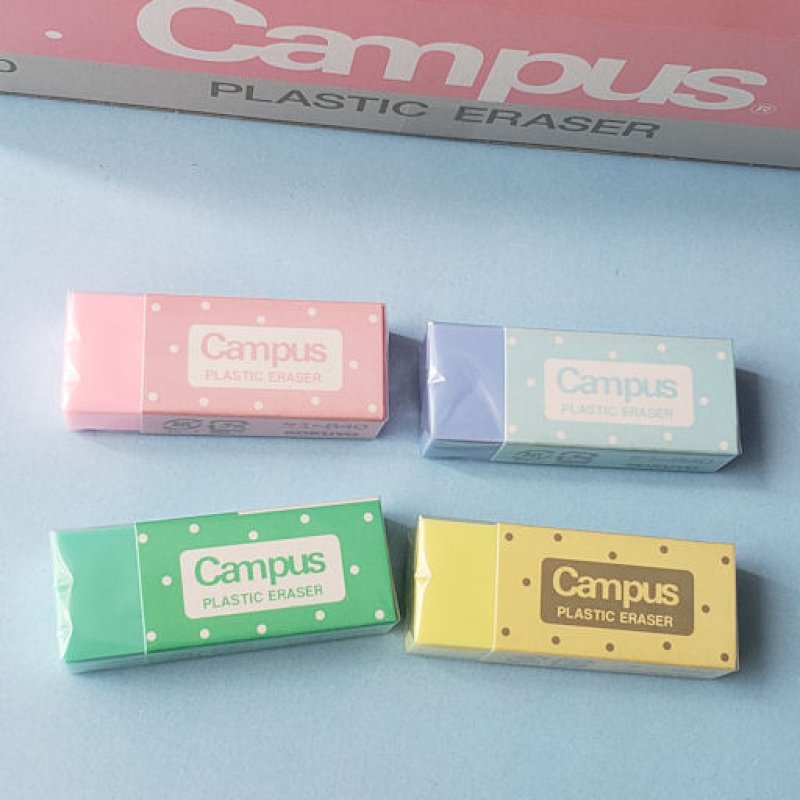 210725 Campus消しゴム カラフルドット柄《ゆうパケットOK