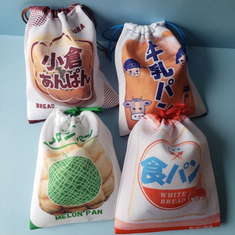 画像1: 220105　*再入荷* うれしいプチプラ♪　レトロ菓子パン巾着＜ゆうパケットＯＫ＞ (1)
