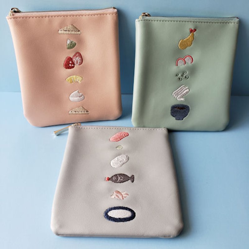 画像1: 220115　レイヤーフード　フラットミニポーチ＜ゆうパケットOK> (1)