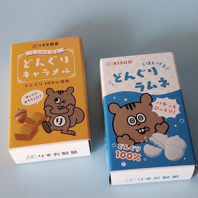 画像1: 220325 りすお製菓シリーズ ボックス入りメモ《ゆうパケットOK》 (1)