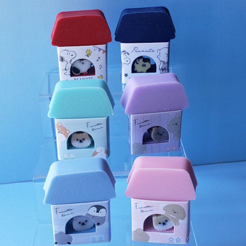 画像1: 220529*sale* SNOOPY&アニマルのおうち消しゴム《ゆうパケットOK》 (1)