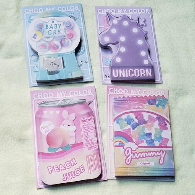 aromantic ダイカットメモ メモ帳 計7冊　新品・未開封 メタリックカラーメモ帳（sky tone MOON 1）｜スマホサイズ＋A7