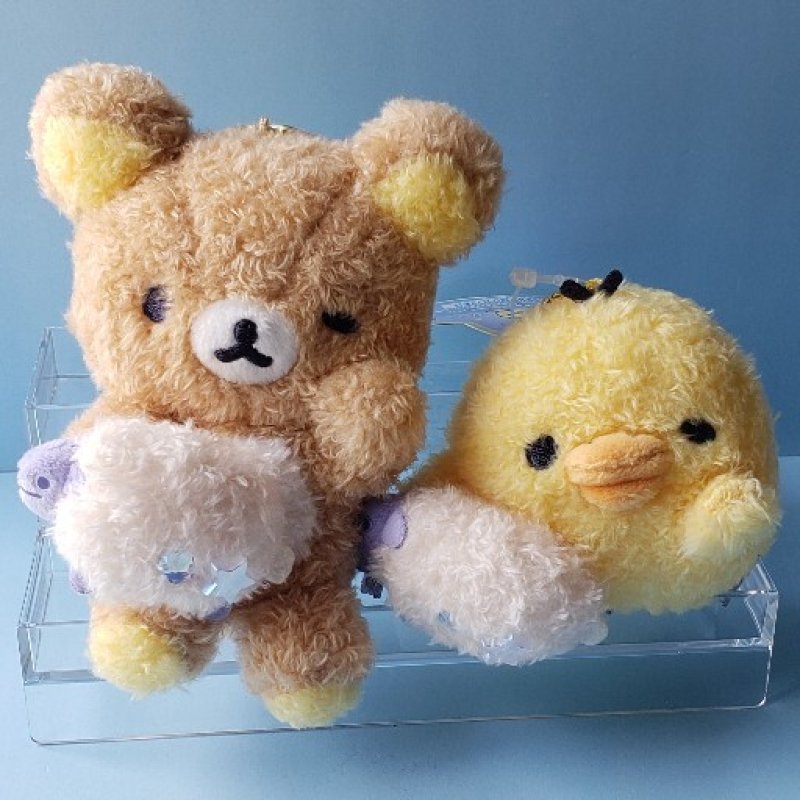 画像1: 230912　りらっくま　『あなたとまどろむリラックマ』ぶらさげぬいぐるみ＜ゆうパケットNG> (1)