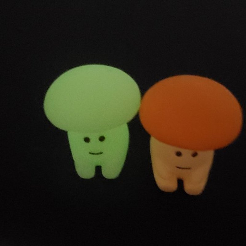 画像1: 231120　ひとやすみ　なめこ＆ヒカリダケマスコット＜ゆうパケットOK> (1)