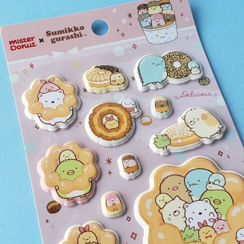 ミスタードーナツの商品棚✨ 240409 すみっコぐらし×ミスタードーナツ コラボシリーズ ふにふ