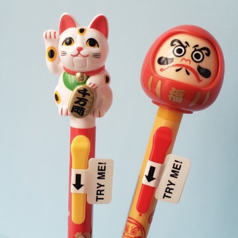 招福　手ぬぐい　新品未使用　だるま　小槌　招き猫 ニコアンティーク×ご縁猫 招き猫 ねこ球代 手ぬぐい 2点セット