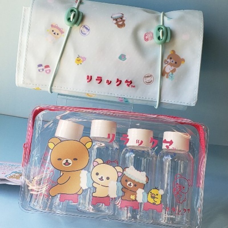 画像1: 231007　リラックマ　ねこねこの湯シリーズ　ポーチ＜ゆうパケットNG> (1)