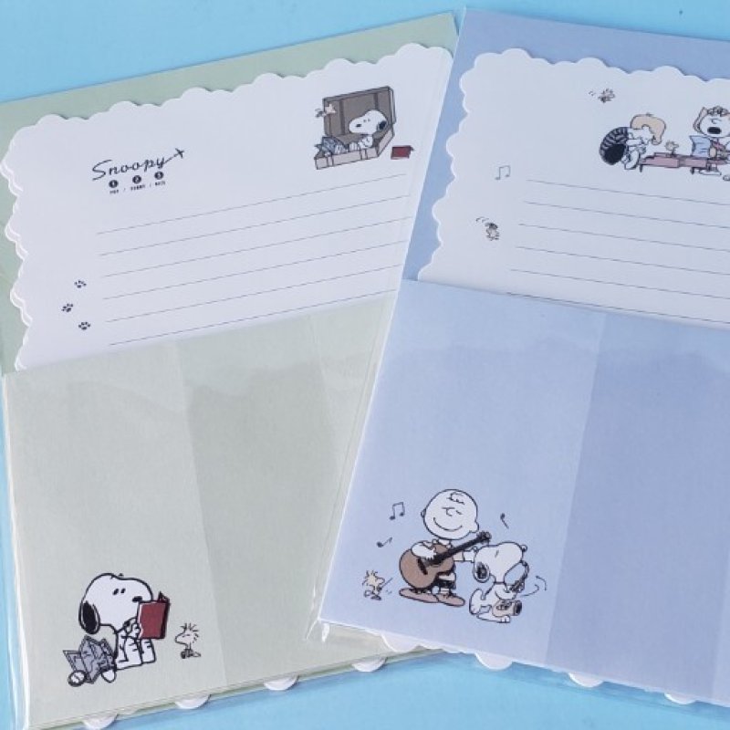 画像1: 241213　SNOOPY カームレターセット＜ゆうパケットOK> (1)