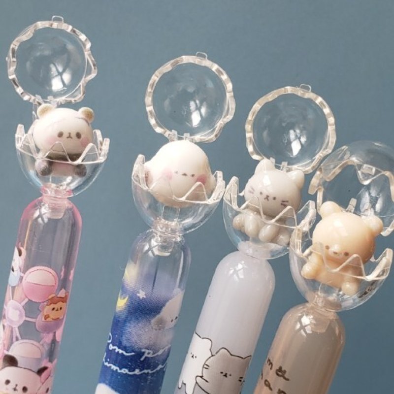 画像1: 250309 ぱかっと開く たまご鉛筆キャップ《ゆうパケットOK》 (1)