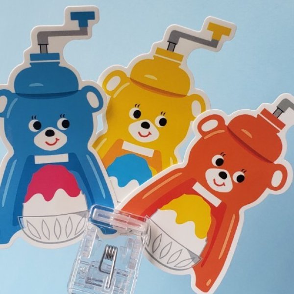 画像1: 250522　タイガー氷削り器デザインステーショナリーシリーズ　ステッカー＜ゆうパケットOK> (1)