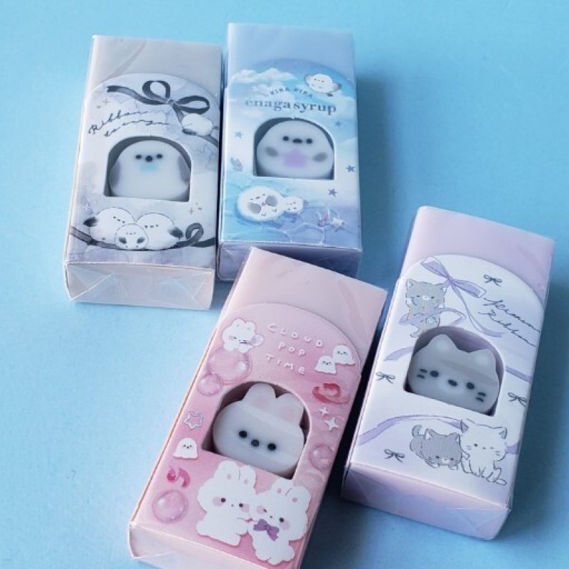 画像1: 250629 かわいいプチ消しゴム入り消しゴム《ゆうパケットOK》 (1)