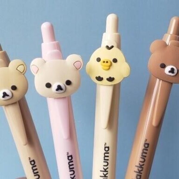 画像1: 241027 リラックマ BASIC RILAKKUMA FavoriteThingsシリーズ マスコット付きボールペン《ゆうパケットNG》 (1)