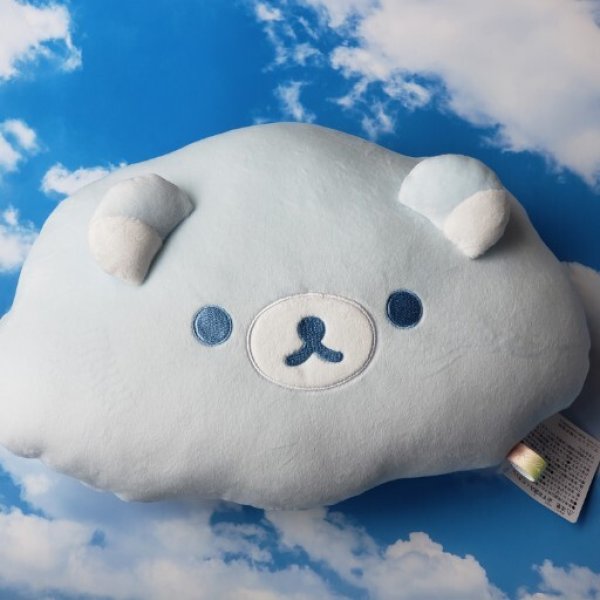 画像1: 250714  雨のち晴れのリラックマ　雲クッション＜発送は宅配便のみとなります.> (1)