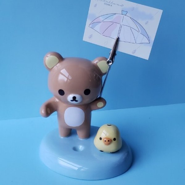 画像1: 250714  雨のち晴れのリラックマ　ペン＆メモスタンド＜ゆうパケットNG.> (1)