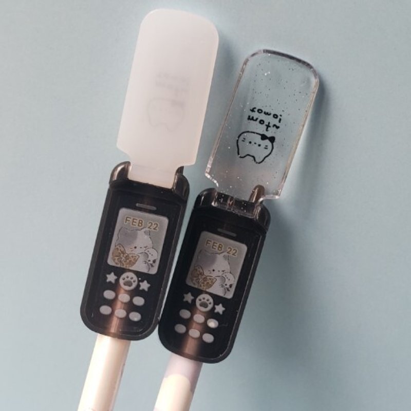 画像1: 250722 ガラケー型の第3弾！ パロディミックスえんぴつキャップ《ゆうパケットOK》 (1)