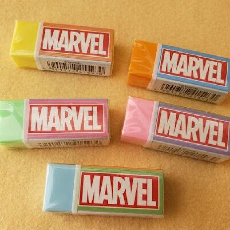 画像1: 181216 MARVELステーショナリー カラフル消しゴム《ゆうパケットOK》 (1)