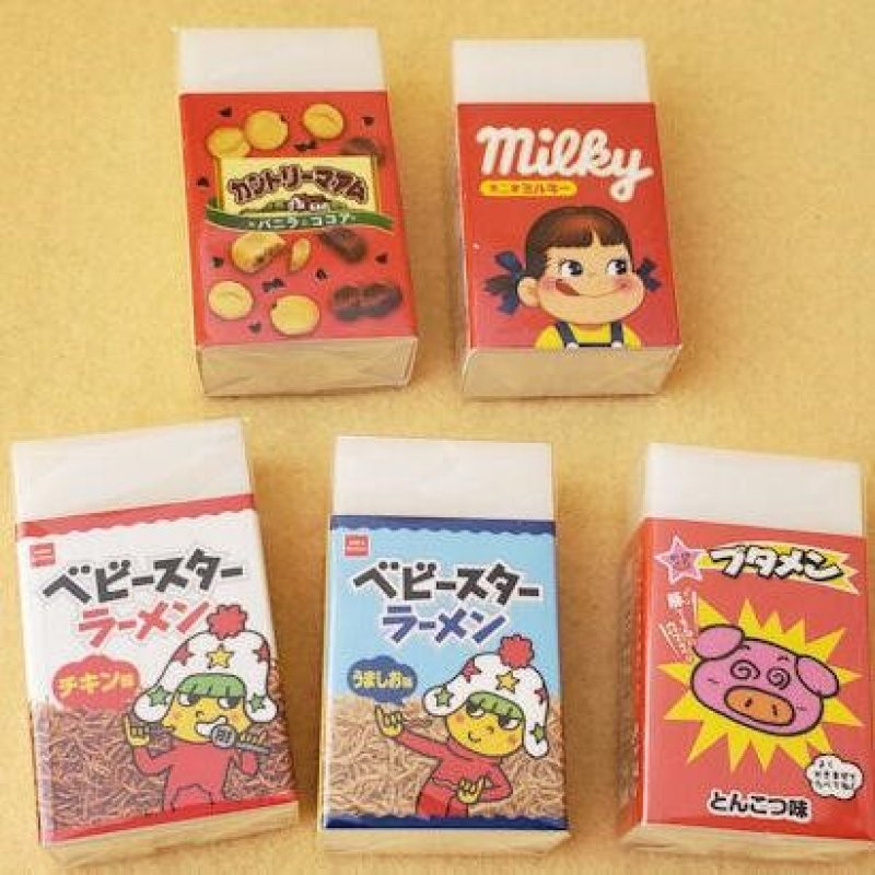 画像1: 190331 ペコちゃん&カントリーマーム&ベビースター柄 まとまるくん《ゆうパケットOK》 (1)