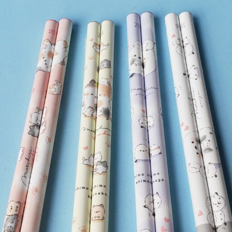 画像1: 251130　もっちりず　ステーショナリーシリーズ　2B芯丸軸鉛筆＜ゆうパケットOK> (1)