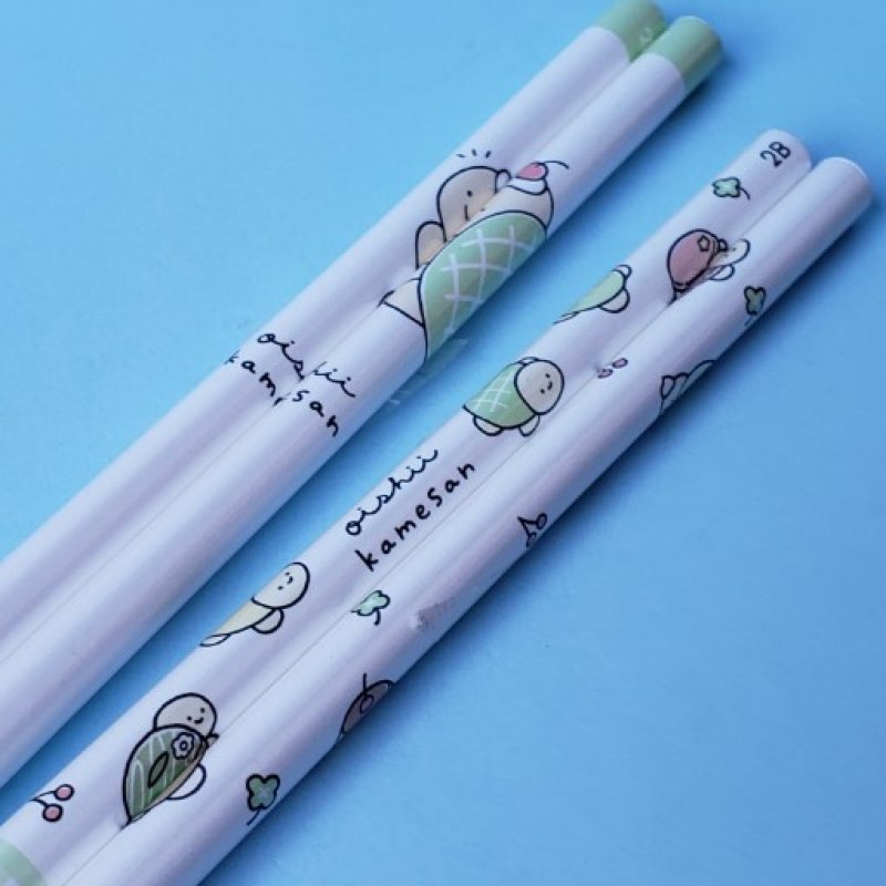 画像1: 251130　おいしいかめさん　トータルステーショナリーシリーズ　2B芯丸軸鉛筆＜ゆうパケットOK> (1)