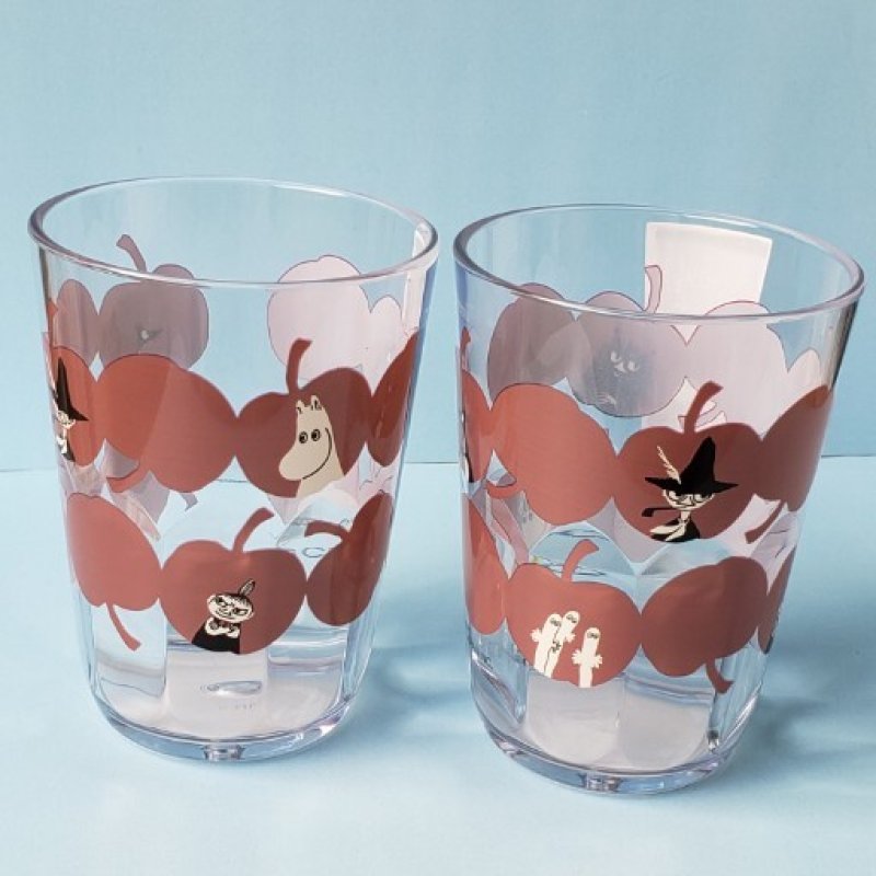 画像1: 251202　リトルミイ　りんご畑柄　クリアタンブラー＜ゆうパケットNG> (1)