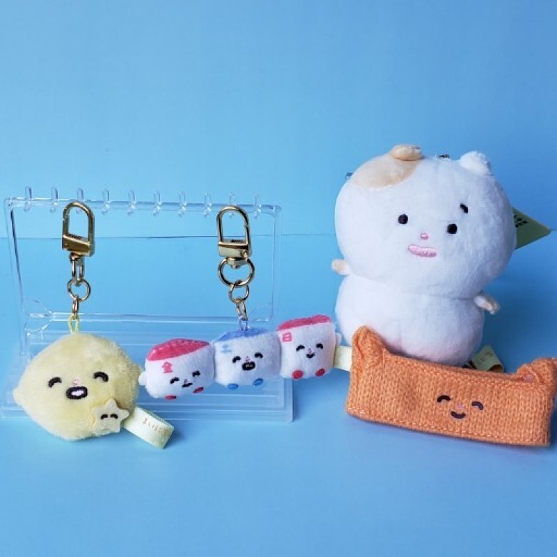 画像1: 251203　新キャラデビュー☆　まいにちはむちま　キーホルダー＆ぶらさげぬいぐるみ＜ゆうパケットNG> (1)