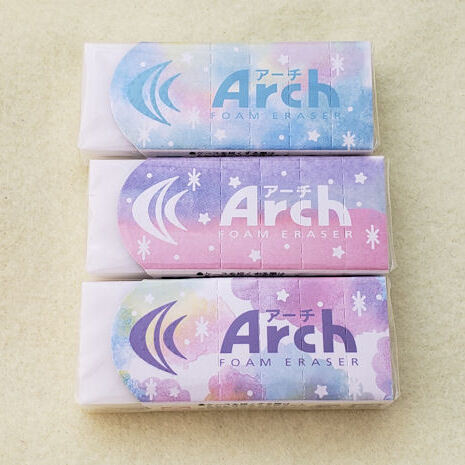 0329 アーチ消しゴム 限定柄 年3月バージョン ゆうパケットok たんたん